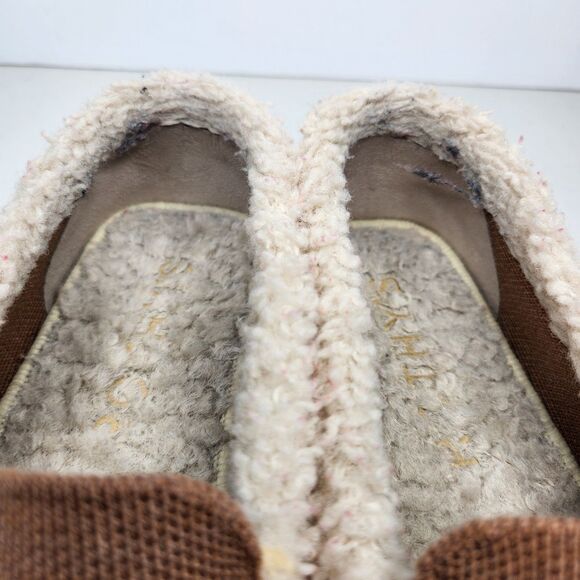 ROTHY'S Women's The Slipper Knit Wool Fleece Lining, Nutmeg Beige Tan Size 8 - Picture 3 of 14